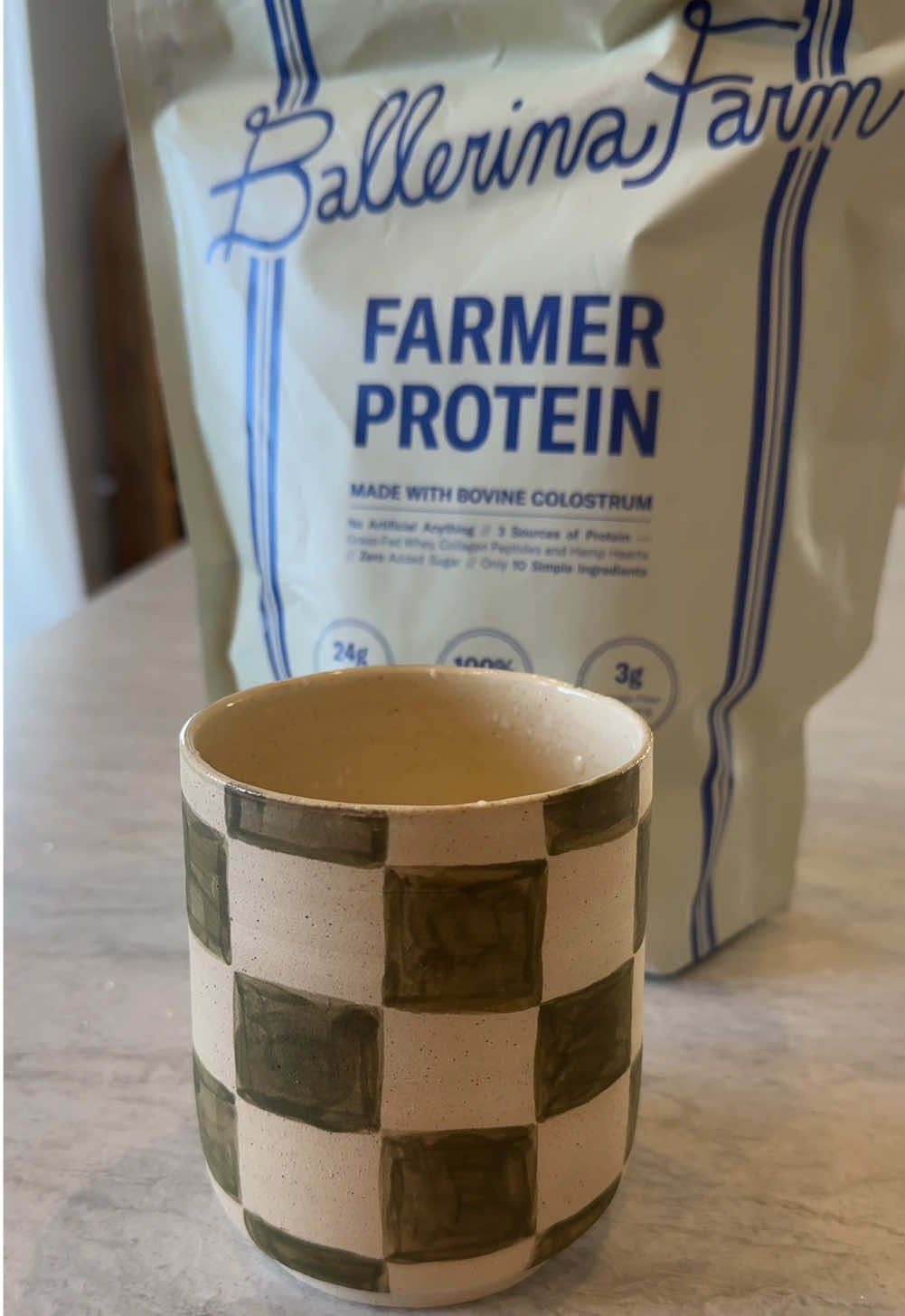 The @Ballerina Farm Store farmer protein powder is genuinely the best one I’ve ever tried 🍦🐮 #proteinpowder #proteinshake #fitnes #CapCut 