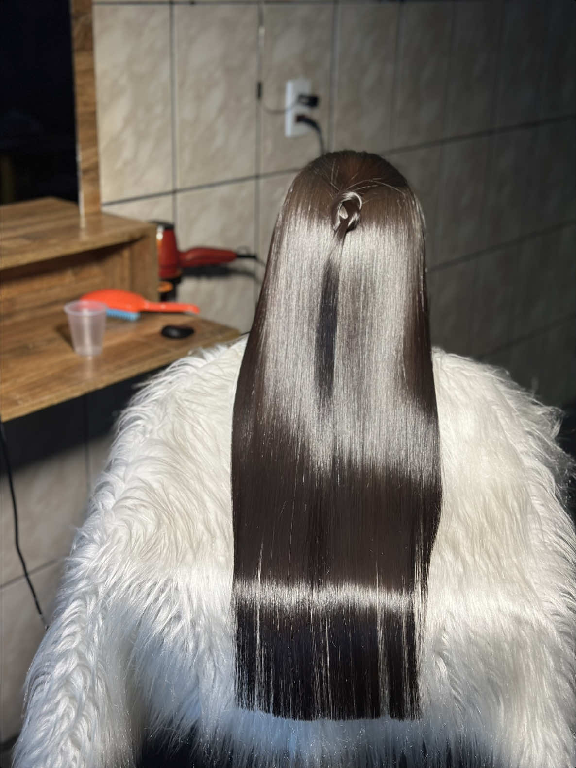 LISO ESPELHADO 🤎✨ #progressiva #alisamento #lisoespelhado #lisoperfeito #cabeleireiroguarulhos #guarulhos #fyp #foryoupage #fyyyyyyyyyyyyyyyy 