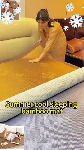 Summer cool sleeping bamboo mat!! #coolsleeping #tiktoksummerna #summeressentials #bamboomat #bedding #bamboomat 