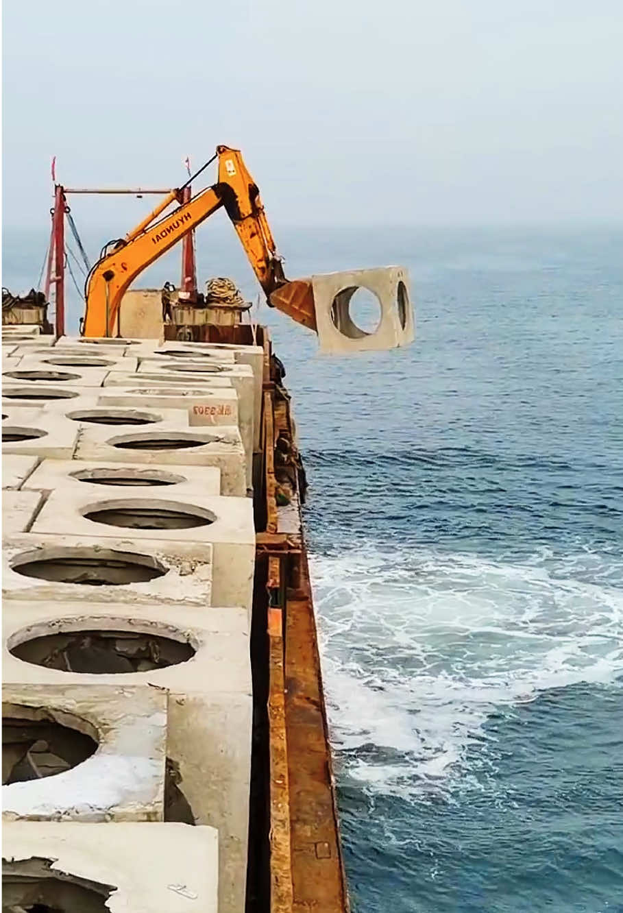 Why are they dumping concrete into the sea?#usa_tiktok #knowledge #fyp #usa🇺🇸 #foryou 