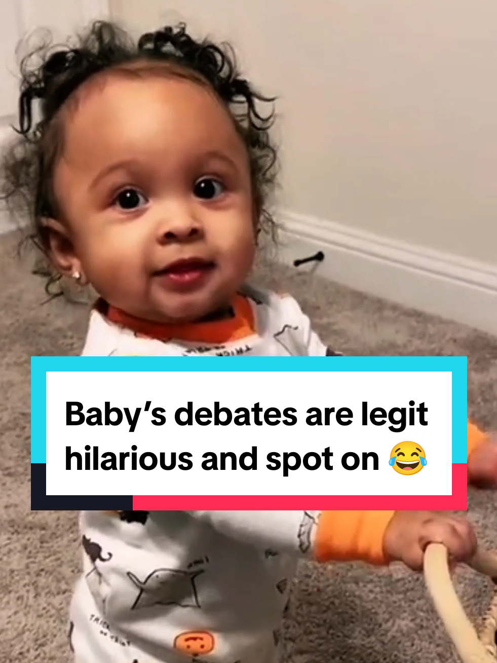 These Baby's arguments are hilarious 😂 #baby #cutebaby #babiesoftiktok #babytok #babylover #toddler #toddlersoftiktok #arguments #funnyvideo #funnymoments #lmao #fyp 