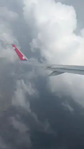 Nepal Ailrines A320 flying above the clouds with Chandra surya visible #plane #nepal #nepalairlines #nepalairlinesa320 #abovetheclouds #wanderlust #planevideo #travel #creatorsearchinsights 
