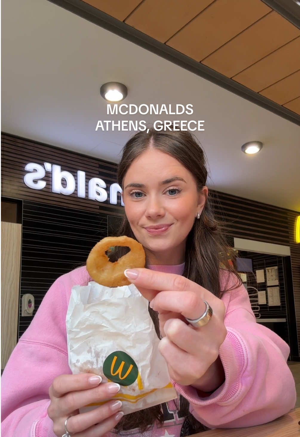 Honestly underwhelmed but amazing onion rings!!  #mcdonalds #greekmcdonalds #greece #greecetiktok #greektiktok 