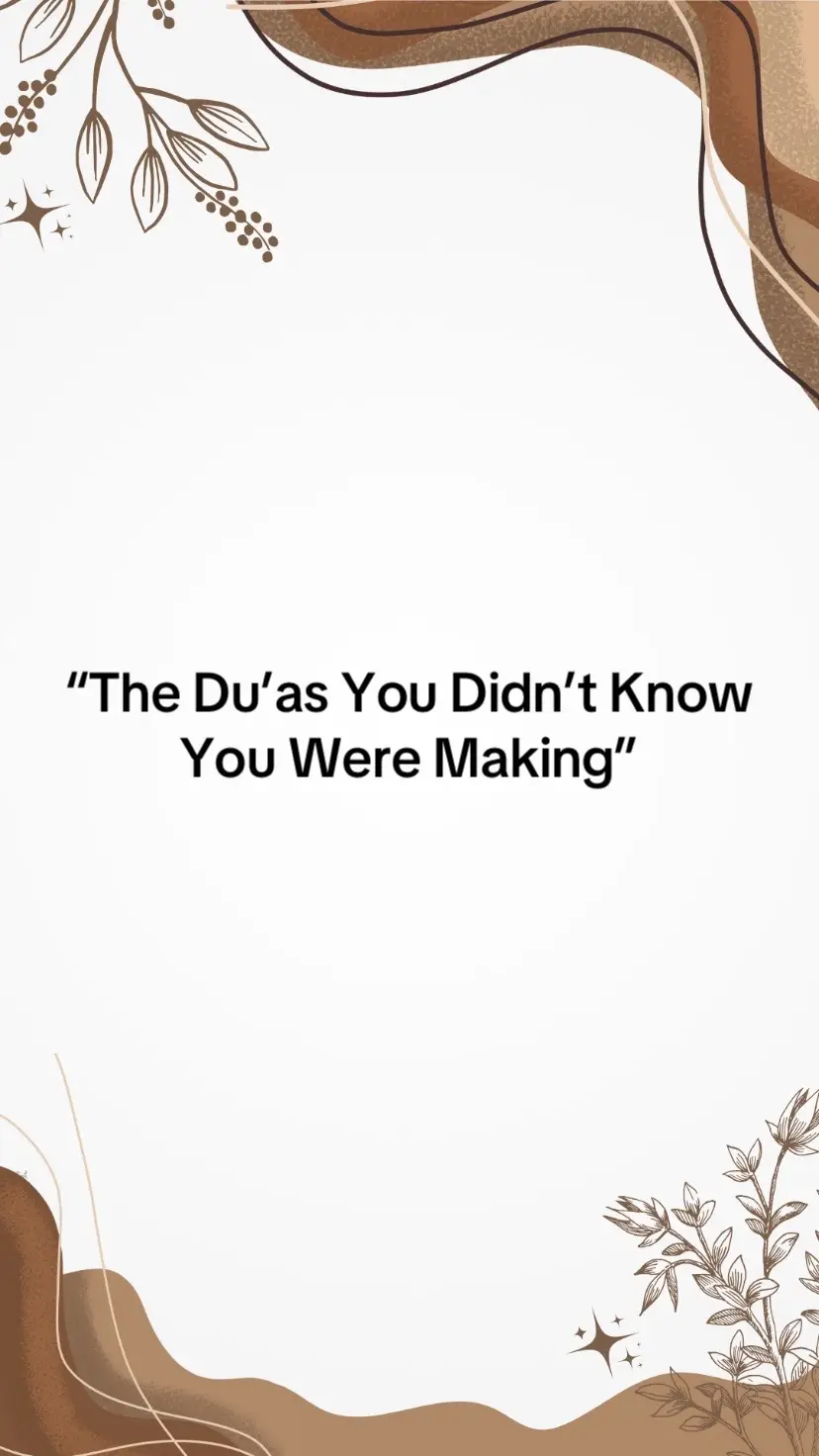 Manifesting your dream life starts by realizing that du’a isn’t just spoken — it’s the state of your heart all day long. Your thoughts, feelings, and energy are constantly calling out to Allah, whether you realize it or not. So if you want to manifest something beautiful, align your inner state with what you're asking for. Carry hope, trust, gratitude, and certainty that Allah will respond. Let your soul reflect the peace, love, or success you seek, and act like someone whose du’a is already accepted. When your whole being becomes a prayer, your life starts to shift in powerful, divine ways. #muslim #islamic_video #manifestation #spirituality 