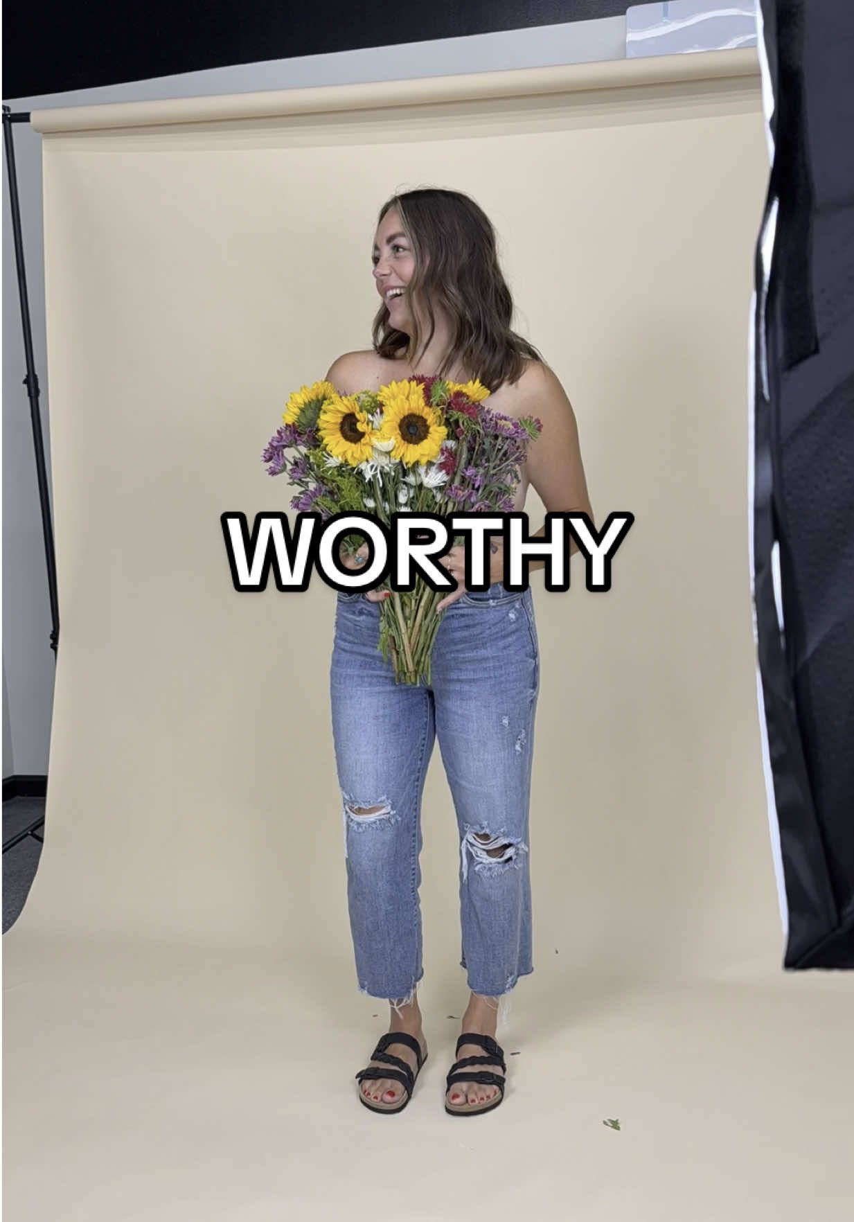 Losing weight was so so much more than the scale for me.  It was this thing in my soul telling me i wasnt enough and didnt deserve things in life because of it. Before jordan left she showed me on of the photos & i legit shed some tears.  I was just looking at myself not fully recognizing the girl on the screen. I still feel unworthy some days, the weight loss didnt change the way my brain is wired but doing things like this.. really are slowly breaking down that wall🥹 #weightloss #beforeandafter #pcos #bariatric #glp1 #weightlossmotivation #weightlossjourney 