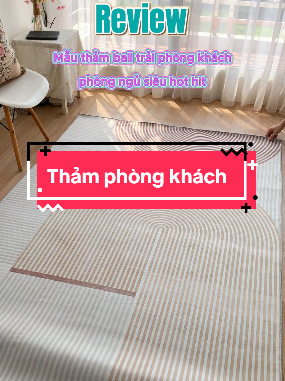 Thảm trải phòng khách bali hoạ tiết hiện đại. #kimhue #hungchieu #tiktok #viral #xuhuong #viralvideo #tiktokviral #thamtraisan 
