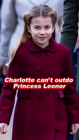 Charlotte can't outdo Princess Leonor #charlotte #leonor #william #george #royal #capcutforus #capcut #capcutpioneer 