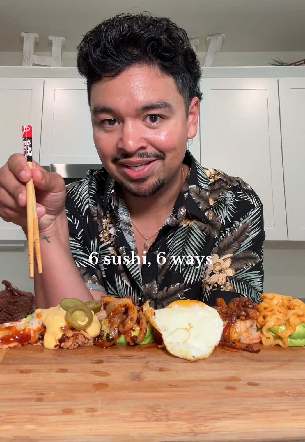 6 sushi, 6 ways 🍣 #sushiflight #sushi #6sushi6ways 