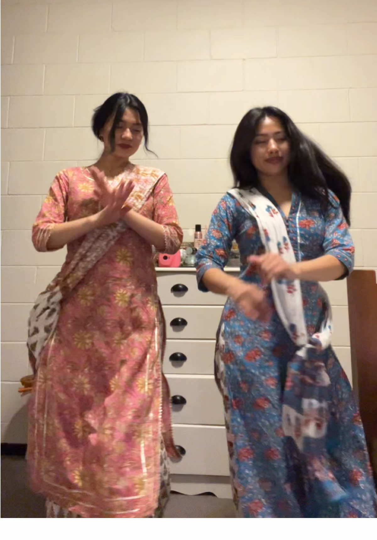How our sleepover goes every time😂 it’s become a routine…a tradition @Thinley Wangmo  #sisters #nepalitiktok #nepalidance #dindinaibetnalaiaaudina #nz #nepaligirls #chch 