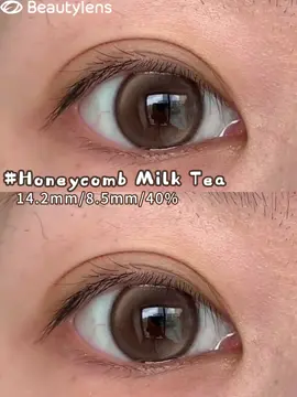 #Softlens #Beautylens #Beauty #Lens #contact #honeycomb Milk Tea