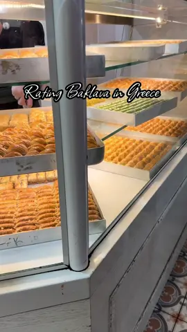 Baklamania took the cake with this one>>> it was rich, wasn’t dry, lots of pistachio and was not in the middle of the tourism  #baklava #athensbaklava #greece #tastetest #Foodie 