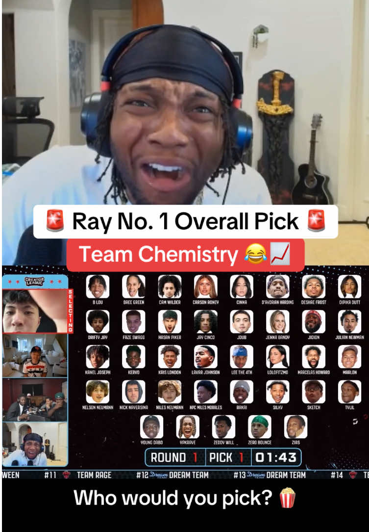 Ray makes FIRST draft pick for new season of Creator League 🍿 #rayasianboy #tylil #amp #jasontheween #markphillips #faze #yourrage 