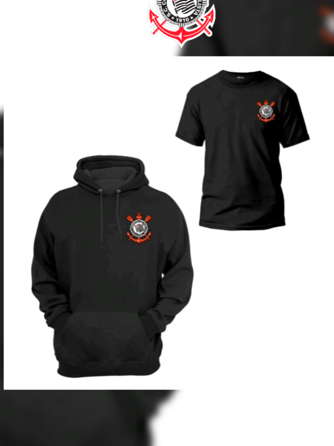 kit blusa e Moletom Do Corinthians 