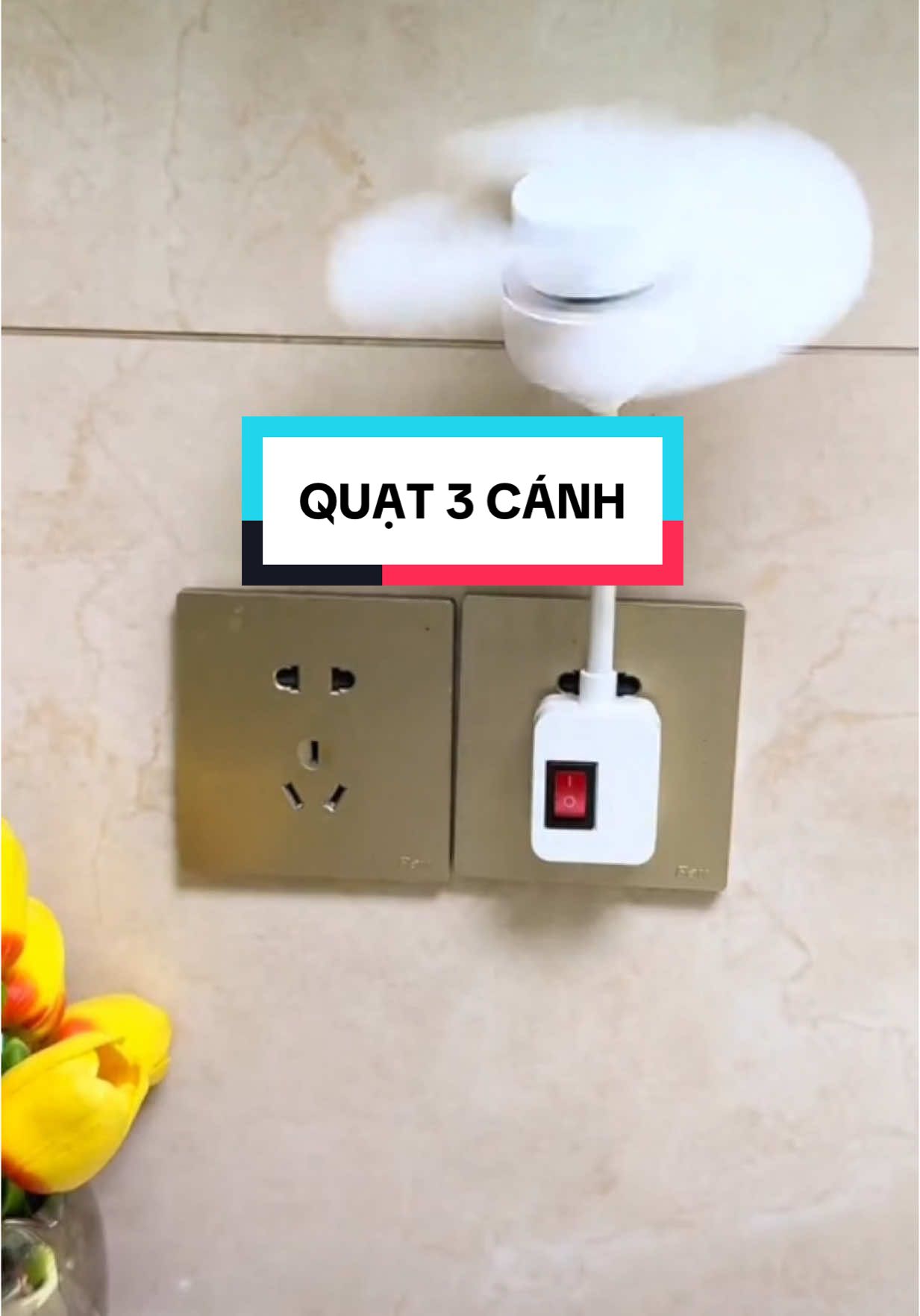 Phòng vệ sinh, phòng bếp không có quạt thì đây là giải pháp #quatlammat #quatlammatgiare #quatlammatkhongkhi #quat3canh #quat3canhre #quatcamdien 