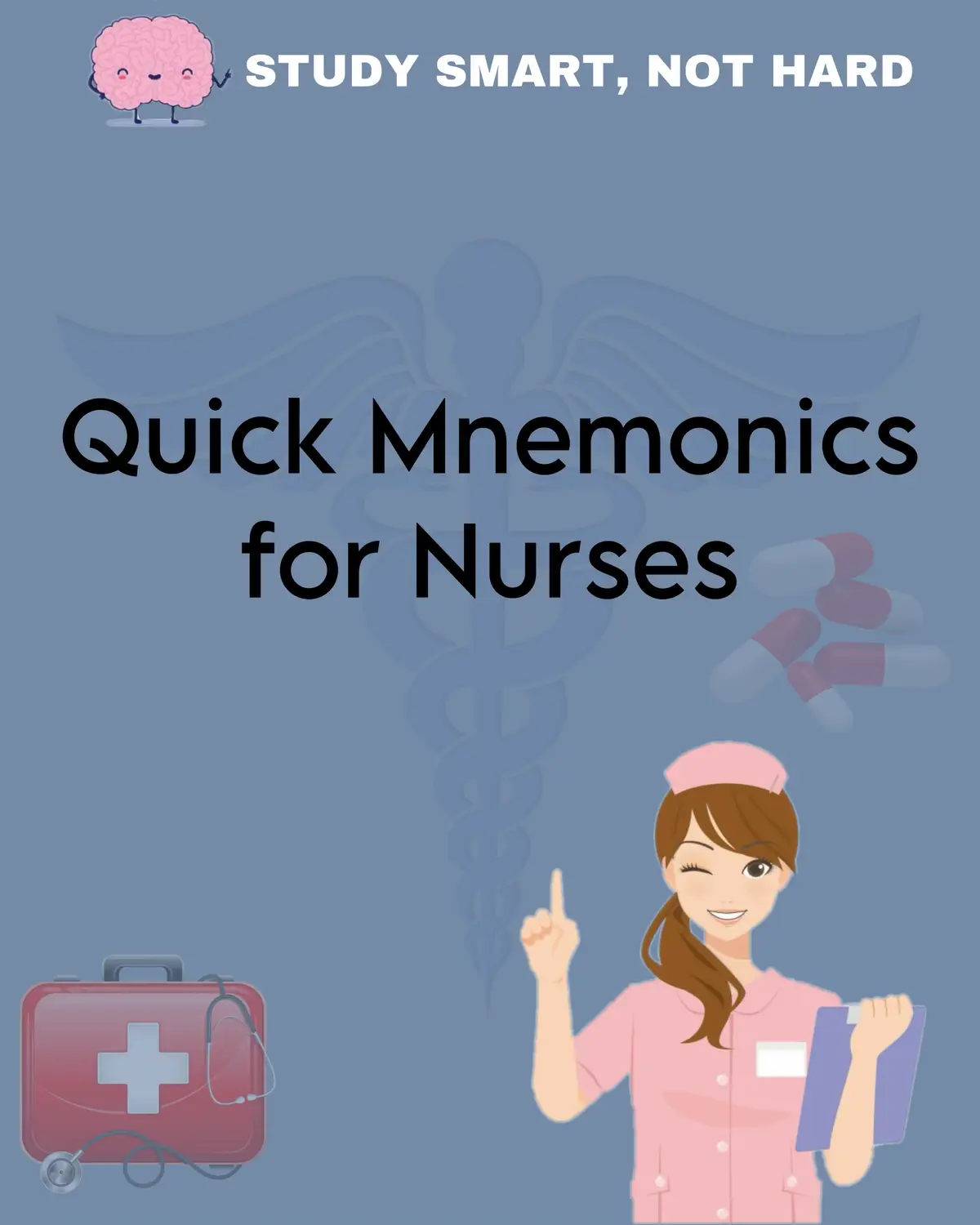 Quick Mnemonics for Nurses. #studysmart #nursestiktok #medicalstudent #nurse #student #fyp 