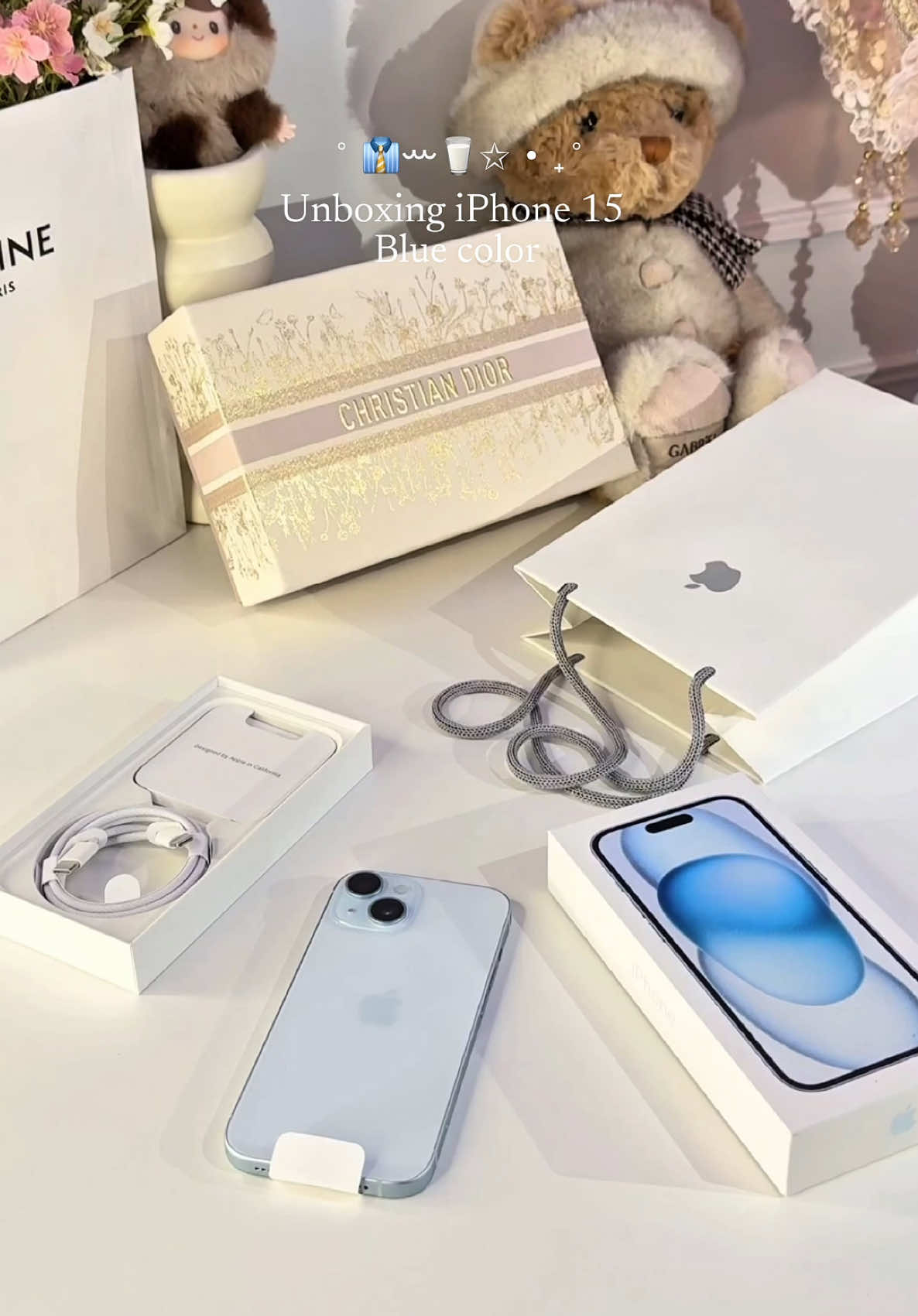 Unboxing iPhone 15 Blue 🧢 #ผ่อนโทรศัพท์ #ผ่อนไอโฟน #ผ่อนไปใช้ไปmuzyphone  #iPhone15 #ผ่อนไปใช้ไป #unboxing 