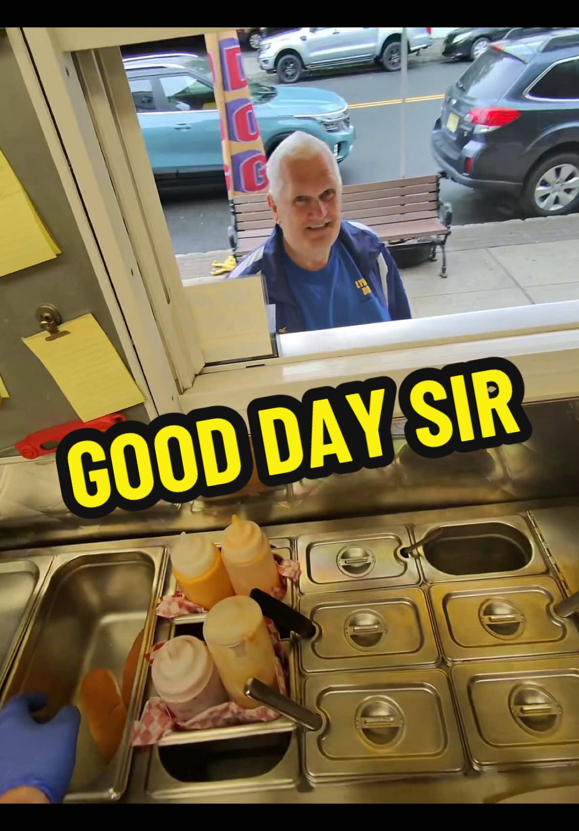 The small moments and convos shared with customers are why I love slinging hotdogs.   #hotdog #hotdog #hotdogdiaries #sabrett 