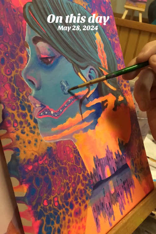 #onthisday #fluidart #artistsoftiktok #acrylicart #fypシ 