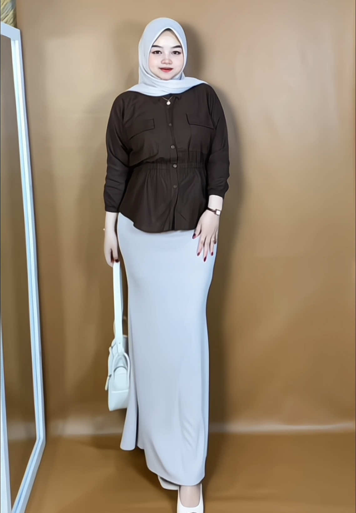 baru tau ada rok secakep ini😭🫶#rokmermaid #rokskirt #rokduyung #ootdhijab 