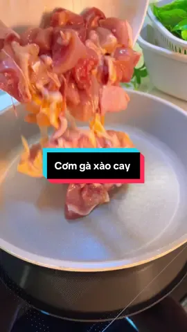 Cơm gà xào cay #nhaquynhdam #ancungtiktok 