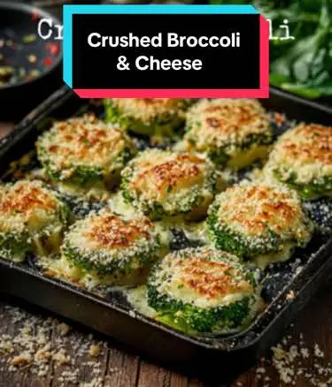 Tender broccoli florets smashed and baked until crispy, then topped with melted cheese for the ultimate low-carb comfort side dish. 📊 Per serving (Serves 4): Calories: 185 Fat: 14g Protein: 12g Net Carbs: 3g Fibre: 2g Prep Time: 15 mins Cook Time: 25 mins Total Time: 40 mins 🛒 Ingredients: Broccoli Base: • 1 large head broccoli, cut into florets • 3 tbsp olive oil • 1 tsp garlic powder • 1/2 tsp onion powder • 1 tsp salt • 1/2 tsp black pepper • 1/4 tsp red pepper flakes Cheese Topping: • 150g cheddar cheese, grated • 50g parmesan cheese, grated • 50g mozzarella, shredded • 2 tbsp butter, melted • 1/2 tsp Italian seasoning Optional Add-ins: • 2 garlic cloves, minced • 30g pork rinds, crushed • 2 tbsp fresh herbs (thyme, rosemary) • 1 tbsp lemon zest • 2 strips bacon, cooked and crumbled 👩‍🍳 Instructions: Prep: 1. Preheat oven to 425°F/220°C 2. Cut broccoli into large florets 3. Line baking sheet with parchment 4. Grate cheeses 5. Prepare seasonings Blanching: 1. Boil salted water 2. Add broccoli florets 3. Cook 4-5 minutes until tender 4. Drain thoroughly 5. Pat completely dry Crushing: 1. Place florets on baking sheet 2. Using potato masher or fork 3. Gently crush each floret 4. Don't mash completely 5. Leave some texture Seasoning: 1. Drizzle with olive oil 2. Sprinkle with seasonings 3. Toss to coat evenly 4. Spread in single layer 5. Don't overcrowd First Bake: 1. Bake 15-18 minutes 2. Until edges are crispy 3. Some browning is good 4. Don't let burn 5. Remove from oven Adding Cheese: 1. Sprinkle mixed cheeses evenly 2. Drizzle with melted butter 3. Add Italian seasoning 4. Return to oven 5. Bake 5-7 minutes more Final Touch: 1. Broil 1-2 minutes 2. Until cheese is bubbly 3. Watch carefully 4. Remove when golden 5. Rest 5 minutes #ketosides #broccolicheese #crushedbroccoli #lowcarbveggies #ketobroccoli #broccolibites