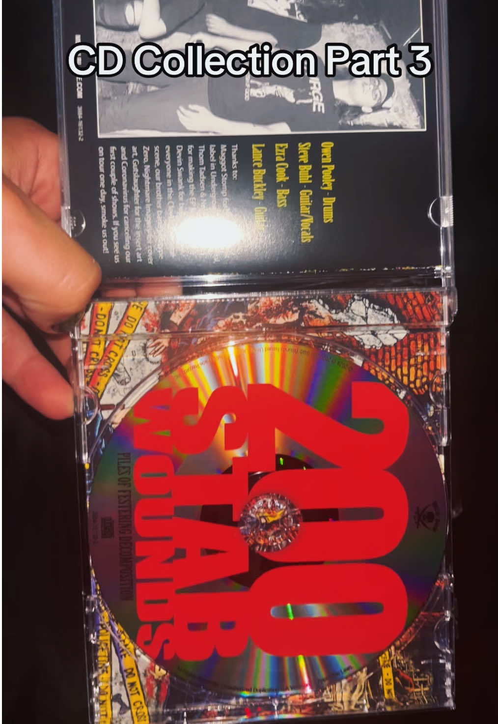 I wish i had a portable cd player </3 #fyp #200stabwounds #deathmetal #slammetal 