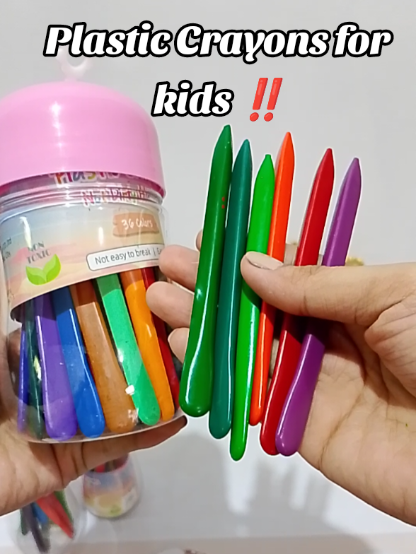 plastic crayons for kids ! non toxic, ang ganda ng pagkakakulay at hindi basta2 napuputol. ang ganda at mura lang kaya siguradong magtatagal ang crayons ng mga anak nyo #plasticcrayonsforkids #plasticcrayons #crayonset #nontoxiccrayons #crayons 