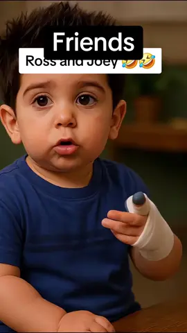 Friends Ross & Joey.   #ross #joey #friends #ai #baby #funny #aibaby 