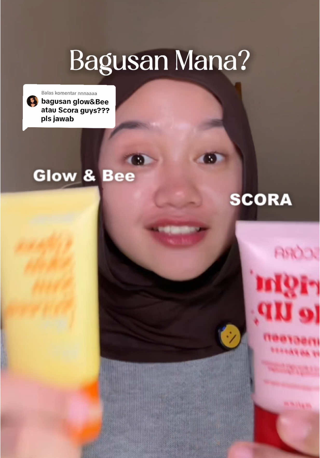Membalas @nnnaaaa lebih bagus sunscreen scora atau glow&bee? Nihh gua battlein #sunscreen #anaksekolah 