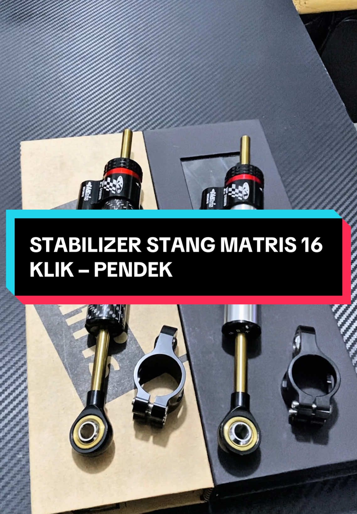 🎯 STABILIZER STANG MATRIS 16 KLIK – PENDEK ✨ Biar stang nggak goyang waktu gaspol! 📌 Fitur unggulan: ✅ 16 klik settingan kekerasan ✅ Model pendek – cocok buat RX-King, Ninja 2-tak, dan motor sport lainnya ✅ Tahan getar, bikin motor lebih stabil ✅ Tampilan racing, bikin motor makin ganteng ⚙️ Sudah include breket atas! 🔥 Cocok buat yang sering ngebut, cornering, atau touring jauh! 🛠️ Siap pasang – tinggal colok, gas, dan nikung!  #2stroke #rxking #ninjar #ninjarr #rxz 