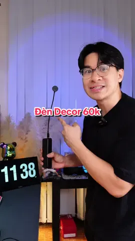 Đèn này để decor phòng làm việc hoặc làm nền quay video chụp ảnh thì hết bài #ongbobaconreview #LearnOnTikTok 