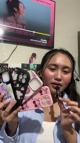 very affordable yung mga phone cases here sa shop na to guys, so get yours now! 💗💫 #phonecase #coquettecase #coquettegirl #pinkcase #budolfinds 