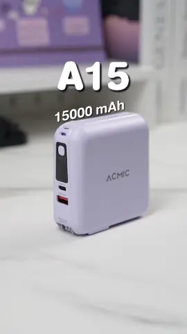 A15 15,000 mAh⚡️#acmicthailand #acmic #tiktokshopช้อปกันวันเงินออก #ของดีบอกต่อ #พาวเวอร์แบงค์ #ประกัน2ปีเต็ม 