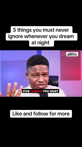 5 things you must never ignore whenever you dream at night #inspiration #motivation #inspirational #jakujajesusjoy #gospel #apostlejoshuaselman #priscillashirer #fyp #koinonia #Jakuja #trending #joshuageneration #joshuasgeneration