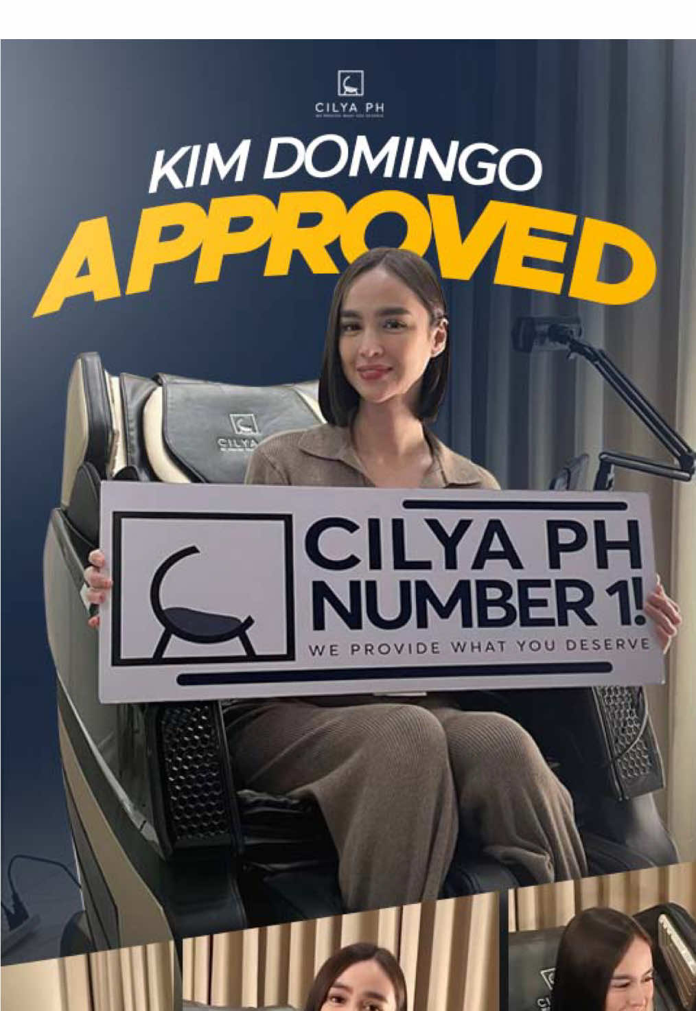 Learn why a celebrity like Ms. Kim Domingo chose the Aurora Smart Massage Chair by Cilya PH! Visit our showroom and feel the difference with Aurora’s full-body massage. #CilyaPH #AuroraMassageChair #CelebrityApproved