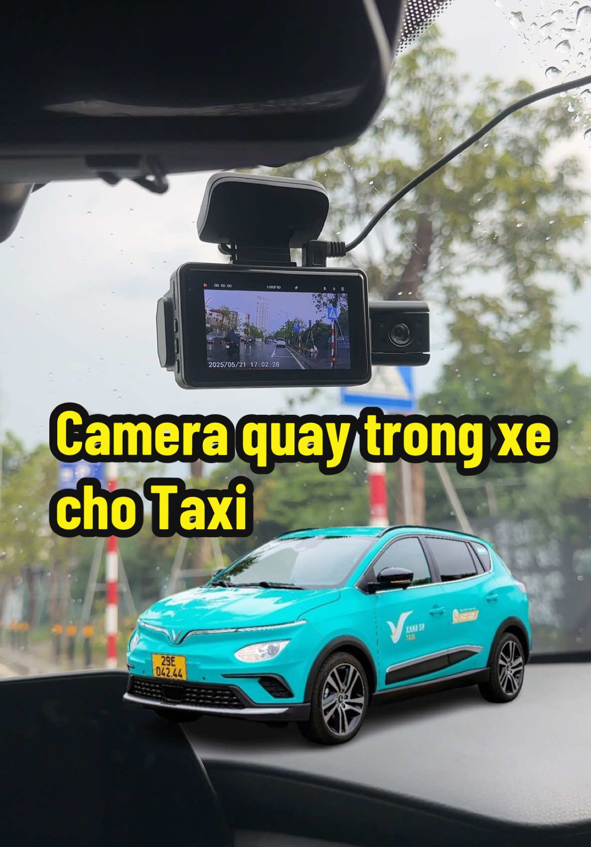 🚕Chạy xe taxi dịch vụ các bác nên sắm 1 bộ cam hành trình quay được trong khoang xe để đề phòng những trường hợp ko may nha ✨✨  #camerahanhtrinh #camhanhtrinhquaybuonglai #4taxi 