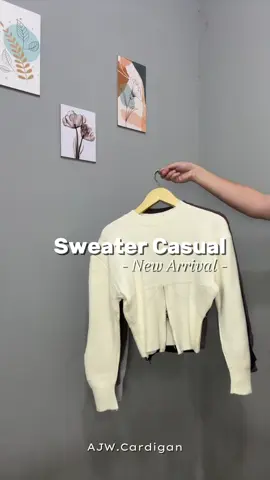Sweater Casual 🛍️  #fyp #ajwshop #ajwcardigan #atasanrajut #atasankekinian #atasanmurah #atasanwanita #rajut #rajutmurah #rajutpremium #rajuttebal #belilokal #belanjaditiktok #restock #wibgajian #OOTD #outfitcheck #outfitidea #outfitinsp 