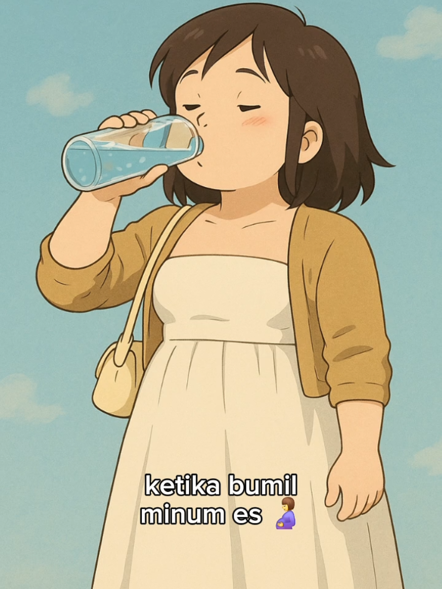 bumil minum es 🤰 #bumil #trimester2 #trimester3 #pregnant #hamil 