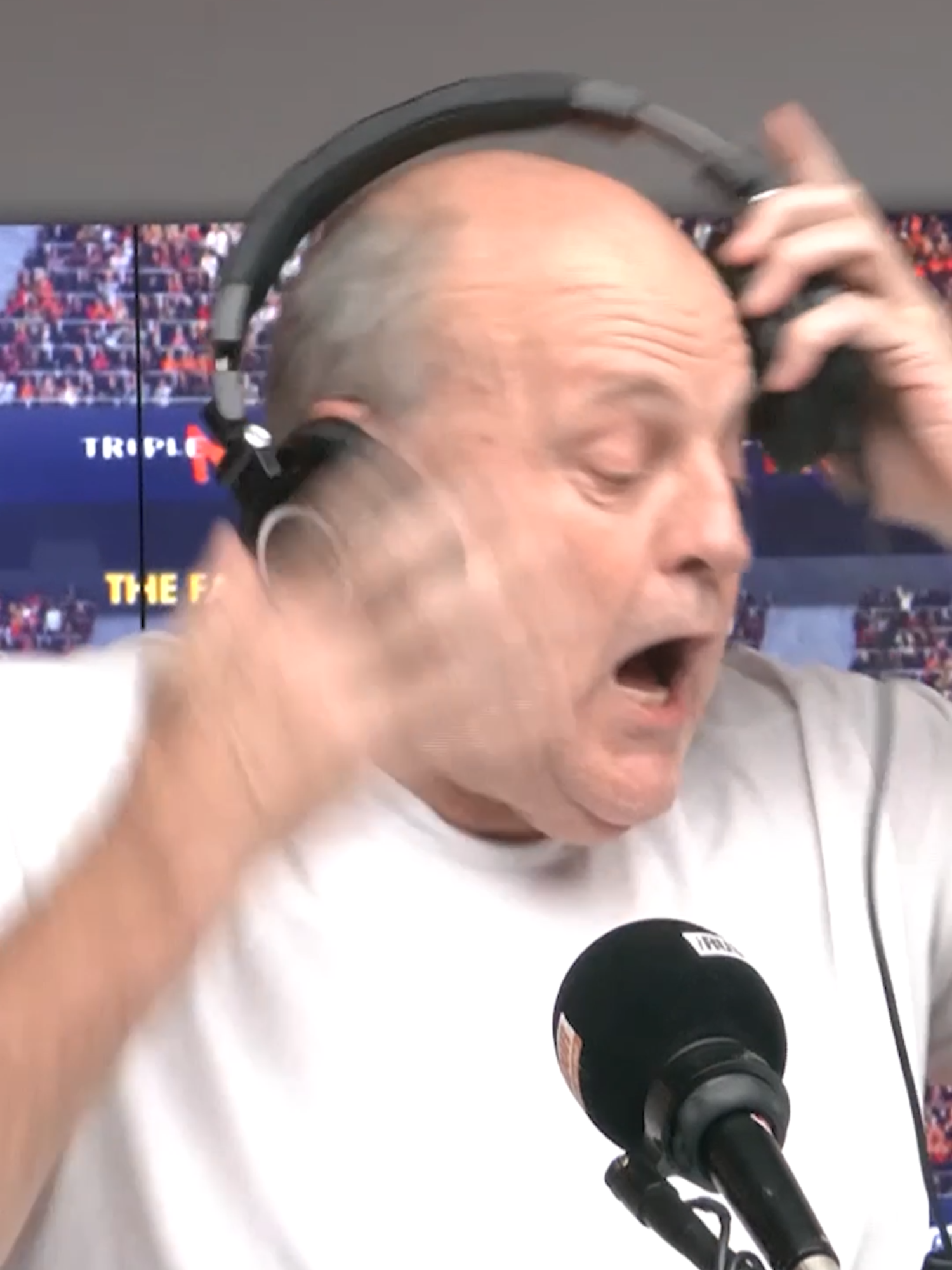 BILLY CHASED DANGEROUS OUT OF THE STUDIO! 😂😂 #fyp #triplem #jbandbilly #rushhour #billybrownless #billysjoke #joke