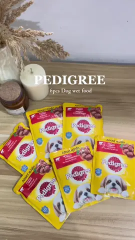 6pcs Pedigree wet dog food for adult  🐶 #pedigreeph  #pedigree  #pedigreedogfood  #pedigreewetfood  #tiktokph 