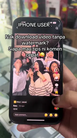 siapaa yg suka download video tp xmau watermark tu komen gais sy bg tips #fyppp #kerjakeras #iphone #foryoupageofficiall #lewatfypmu #iphoneviral #murahmeriah #gassfyp 