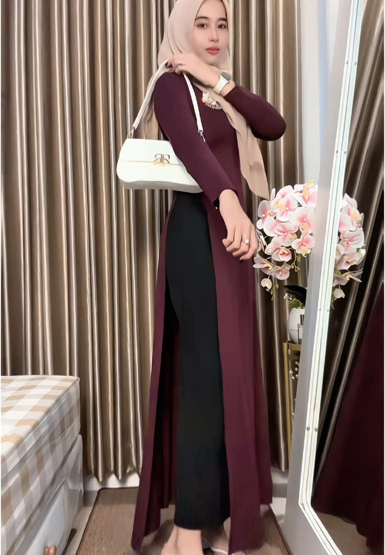 Rekomendasi outer panjang bahan adem jatuh nyaman dan elegant #rekomendasi #outer #outfit #fyp #fyppppppppppppppppppppppp 