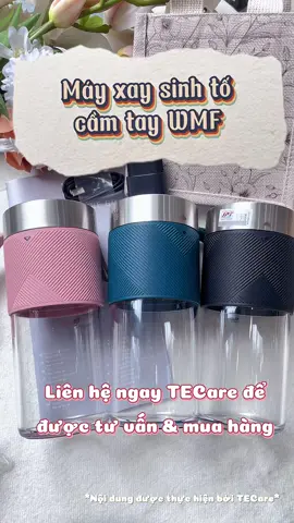 Vừa di chuyển, thể dục thể thao vừa uống sinh tố thật dễ dàng với máy xay sinh tố cầm tay WMF. Nhỏ gọn, tiện lợi, giá bất ngờ #tecare #wmf #mayxaysinhto #mayxaysinhtocamtay #dogiadung 