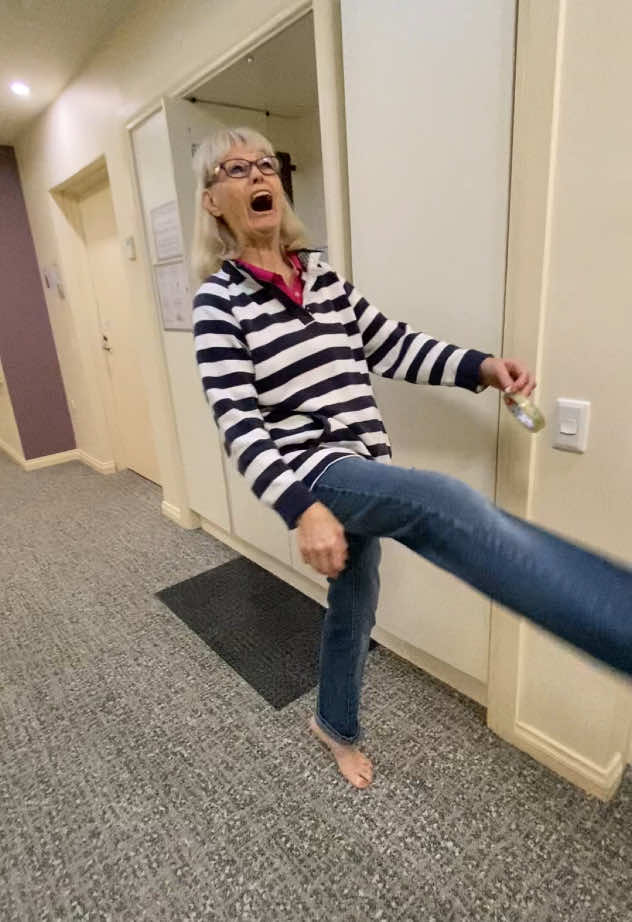 Ding dong ditching pt 1 #granny #grandma #funny #fy #fyp #foryoupageviral #foryou 