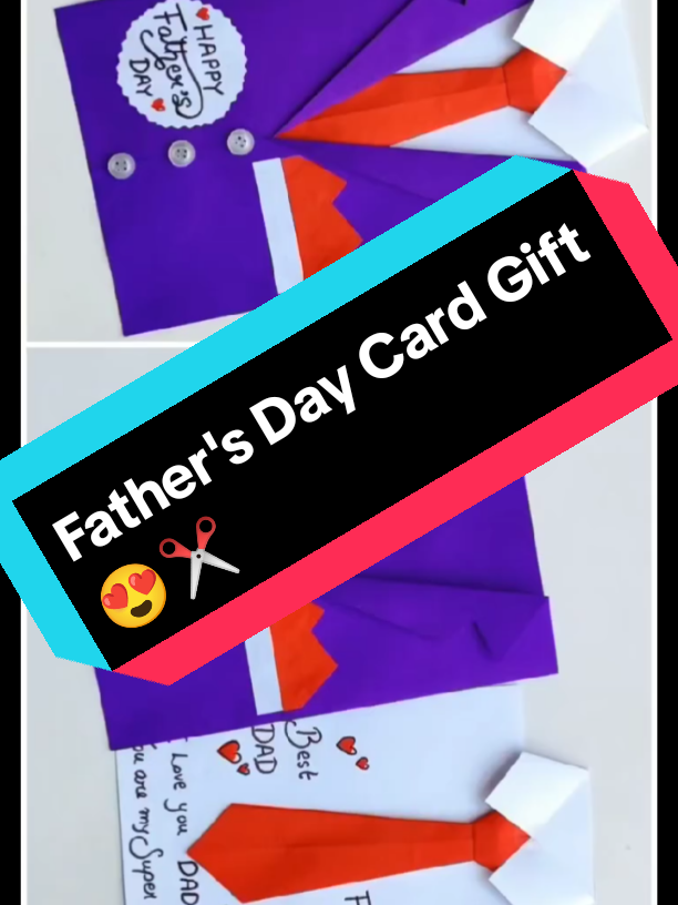 Father's Day Card Gift😍✂️#mycraft#500k#foryoupagе #foryou#WhatToPlay#fyp 
