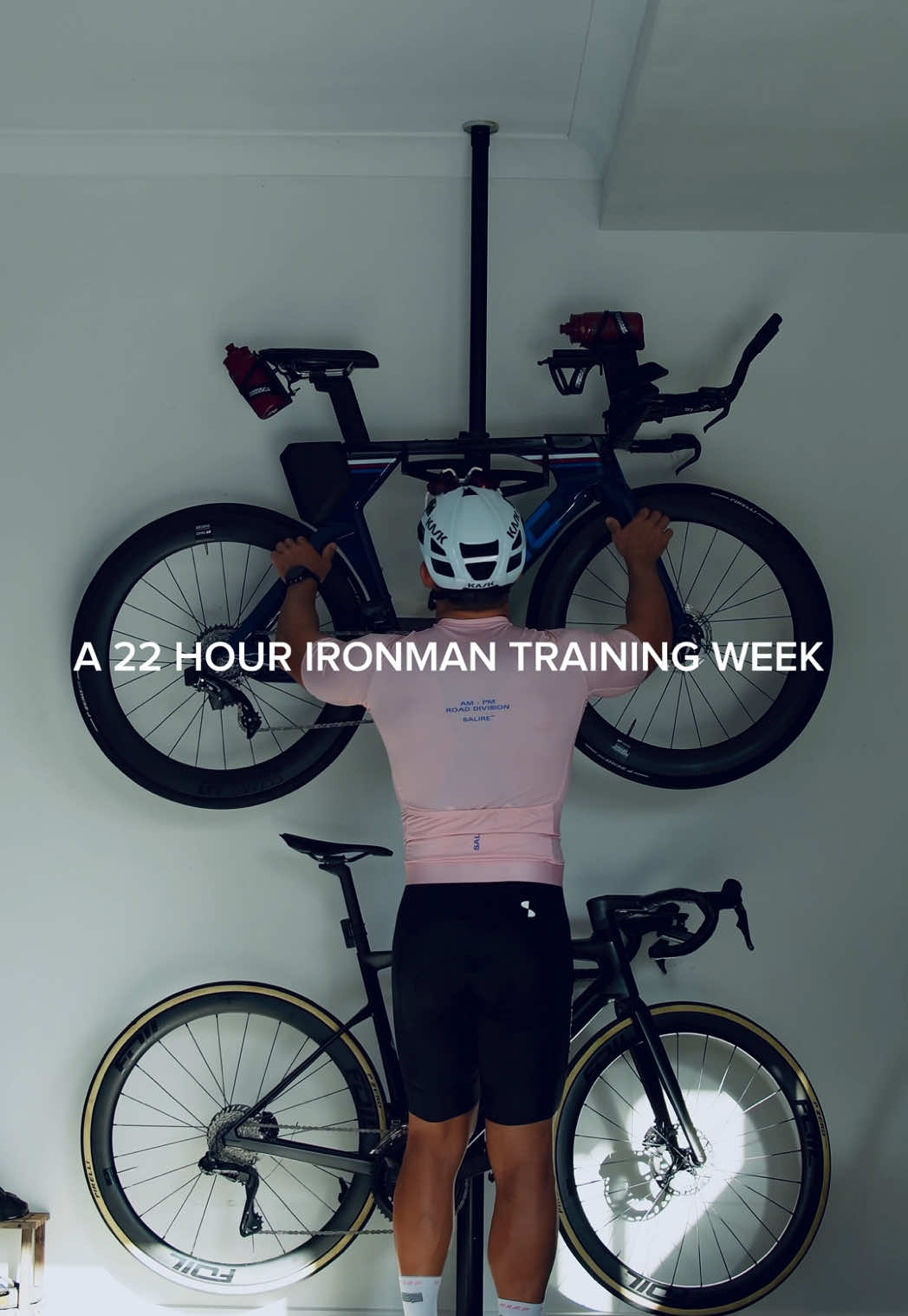 A 22 hour Ironman training week, 7 weeks out from Port Macquarie Ironman.  Training breakdown ⬇️ Monday  Swim  400m easy  300m drill 4 x 100m on 15 sec rest 100m easy 6 x 200m as pool buoy paddles band on 3;30mins 100m easy 4 x 100m on 15 sec rest 100m easy 2 x 500 (extra on top of set)  Gym - full body  Tuesday  Ride - 2 hours in Z2  Run - 1.5 hours in Z2 Wednesday  Ride - 2 hours Z2 (was meant to be a strength set on the trainer but opted for a social ride)  Swim  5 x 150 easy each done as 50 pull, 50 kick, 50 swim. 200 drill. 6 x 50 moderate on 10 seconds rest time  6 x 100 hard on 15 seconds rest time  800 pull and pads 100 easy, 200 kick easy, 100 form 200 pull easy 2 x 500 (extra after set)  Thursday  AM - run  2km warmup in Z2 6 x 1km @ threshold    1km Z2 recovery between efforts  PM - run  30 min in Z2 Friday  Ride - 2 hours in Z2 Swim  400 free 3 x 100 descending times on 30 seconds rest 6 x 50 kick descending times on 30 seconds rest  6x 50 2 hard- 1 easy x2 6 x 200 Pull and pads. 200 drill/ swim. CD 200-400 2 x 500 (extras after set)  Saturday  Ride - 4 hours (75% in Z2)  Run - 1 hour in Z2 Sunday  Ride  30 minute warmup 140-180 watts  8 x 6 minutes @ 280 watts    4 minute recovery @ 160 watts  Cooldown 10 minutes @ 155 watts  Run - 50 minutes  25 in Z2 and 25 in Z3  Swim  Warmup: 100  200  300 200  Main set  2000 continuous  . . . . . #ironman #ironmantraining #endurancetraining #Fitness 