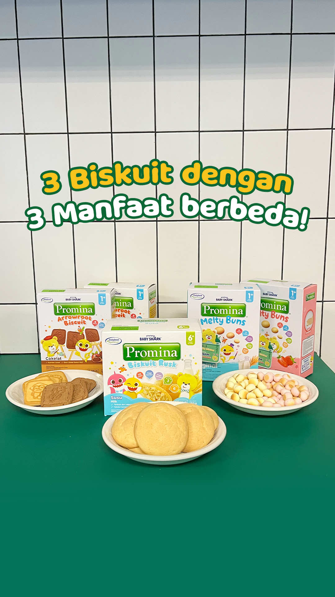 3 biskuit Promina, sesuai usia si Kecil!✨ Moms, Promina punya biskuit yang sesuai dengan tahapan usianya loh, ada Promina Rusk Susu untuk 6+ bulan, Promina Melty Buns untuk 8+ bulan, dan Promina Arrowroot Cookies untuk 12+ bulan😍 Ketiga varian biskuit Promina ini memiliki manfaat khusus untuk setiap tahap pertumbuhan si Kecil, loh! Tentunya aman dan terbuat dari bahan-bahan yang berkualitas, Moms💯 📌 Yuk SAVE & SHARE video ini, agar Moms yang lain memberikan biskuit Promina untuk bantu si Kecil dalam  pertumbuhannya sesuai usianya!🫶🏻 #Promina #CobaIniBisaItu #ProminaBiskuit #ProminaRusk #ProminaMeltyBuns #ProminaArrowroot