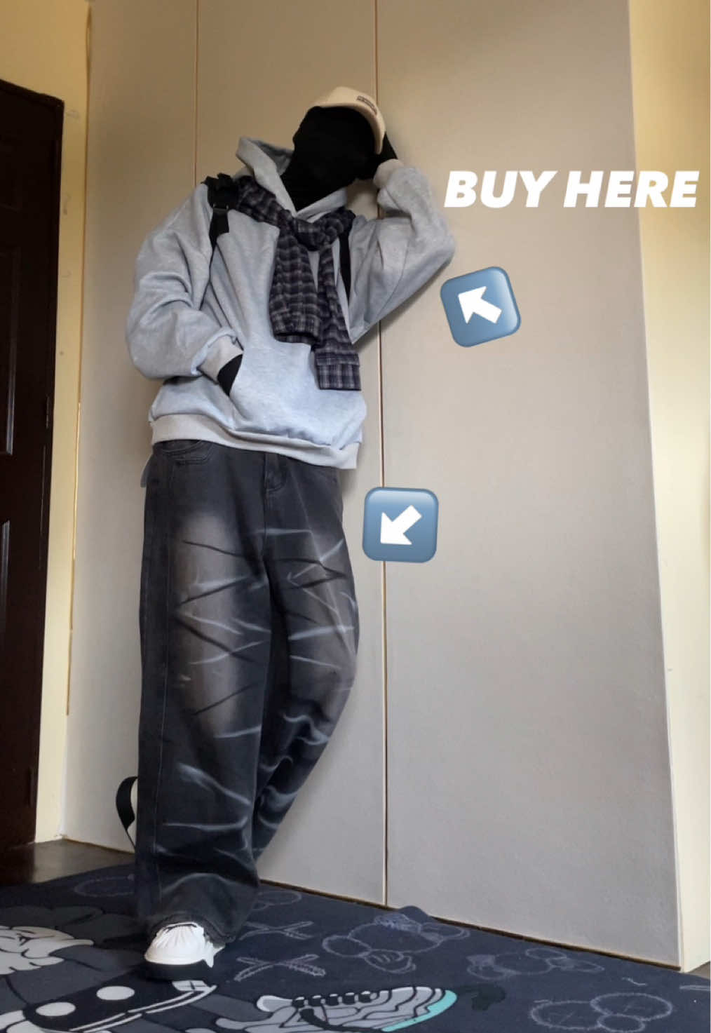 CHECK YELLOW BASKET #fyp #foryou #outfit #menoutfit #OOTD #OOTD #pants #menjeans #denimpants #denimjeans #baggyjeans #baggypants #retropants #hoodie 