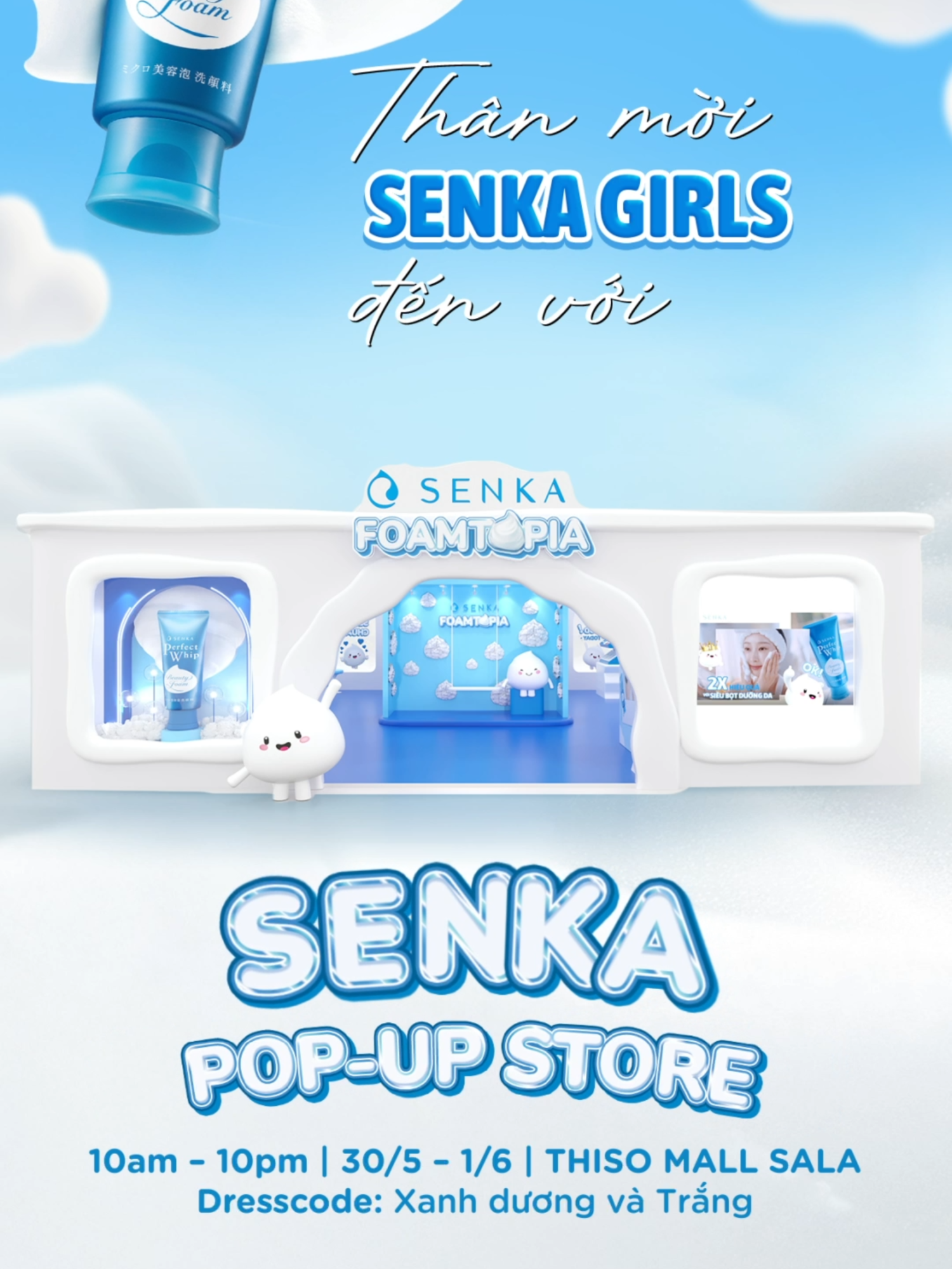 FOAMTOPIA – XỨ SỞ KHÁC BỌT MỜI SENKA GIRLS ĐẾN TRẢI NGHIỆM KHÁC BIỆT 💙 #SenkaVietNam #SenkaFoamtopia #GISELLExSENKA