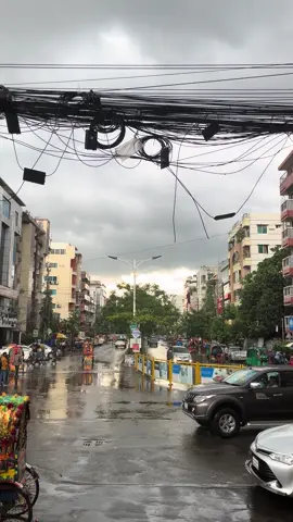 বৃষ্টিময় মেঘলা দিন ☔️ #rain #bristy #dhaka #weather #viral #trand 